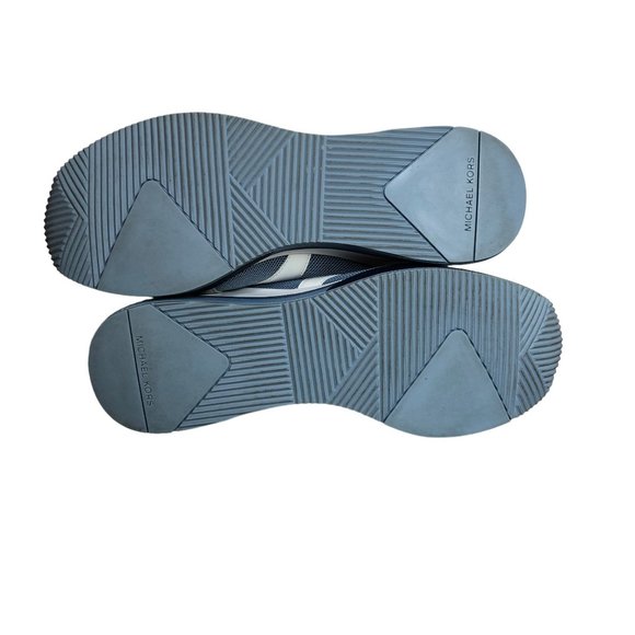 Michael Kors Wedge Trainer Womens 9M Blue White Sneakers Athletic Workout Shoes - Picture 7 of 16